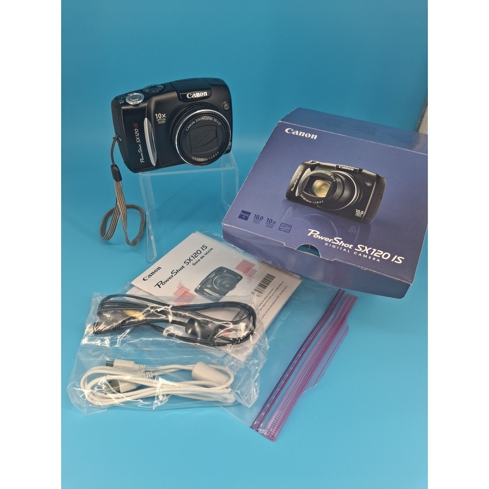 Canon PowerShot SX120 IS 10mp 10x Optical Zoom Digital Camera-card Not Included.